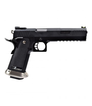 WE PISTOLA A GAS HI-CAPA 6.0 I-REX NERA / SILVER BARREL (WH18A2-BKSV)